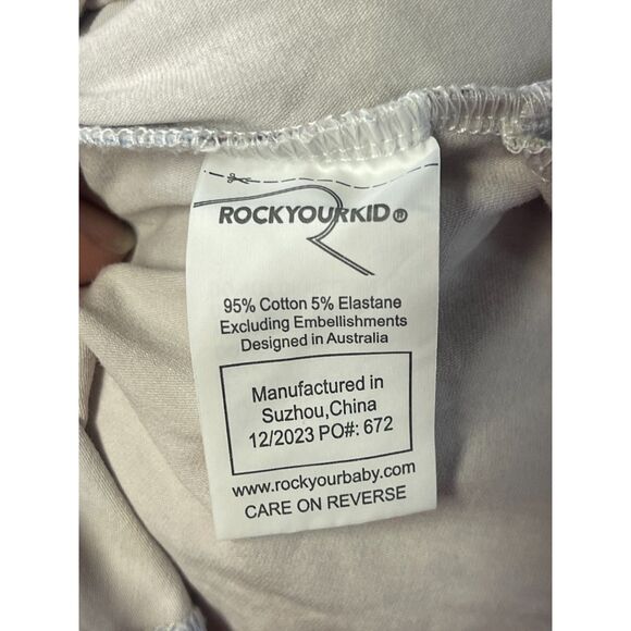 Rock Your Kid Girls’ Long Sleeve Dress – Size 6, Swan & Rainbow Print, Cotton - Picture 7 of 7